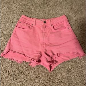 Pink Jean Shorts